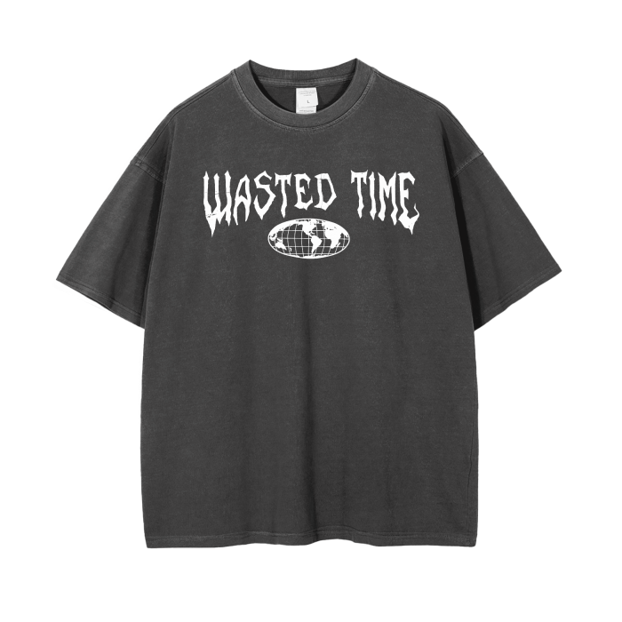 Wasted Time - Chronophobia - Oversize Vintage Wash T-Shirt