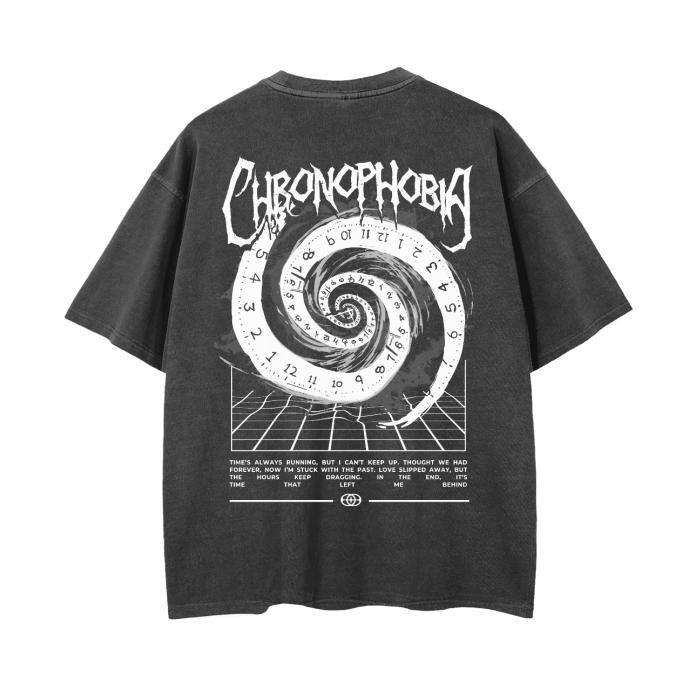 Wasted Time - Chronophobia - Oversize Vintage Wash T-Shirt